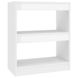 NNEVL Book Cabinet/Room Divider High Gloss White 60x30x72 cm