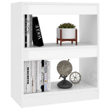 NNEVL Book Cabinet/Room Divider High Gloss White 60x30x72 cm