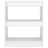 NNEVL Book Cabinet/Room Divider High Gloss White 60x30x72 cm