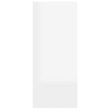 NNEVL Book Cabinet/Room Divider High Gloss White 60x30x72 cm