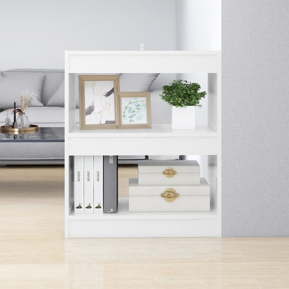 NNEVL Book Cabinet/Room Divider High Gloss White 60x30x72 cm