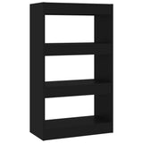 NNEVL Book Cabinet/Room Divider Black 60x30x103 cm Engineered Wood