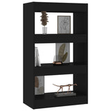 NNEVL Book Cabinet/Room Divider Black 60x30x103 cm Engineered Wood