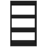 NNEVL Book Cabinet/Room Divider Black 60x30x103 cm Engineered Wood