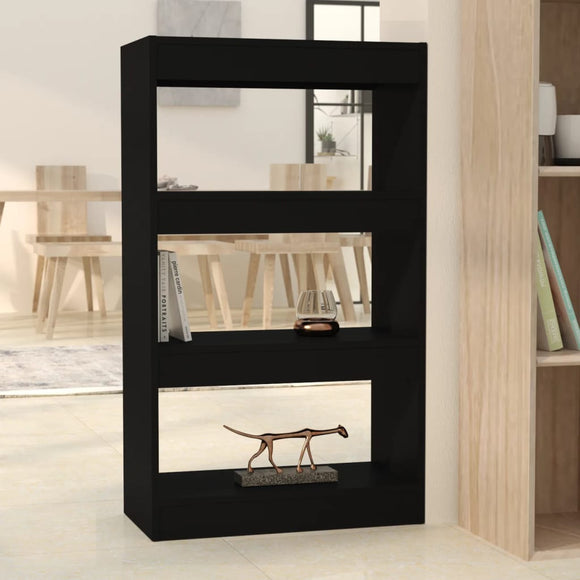 NNEVL Book Cabinet/Room Divider Black 60x30x103 cm Engineered Wood