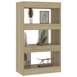 NNEVL Book Cabinet/Room Divider Sonoma Oak 60x30x103 cm Engineered Wood
