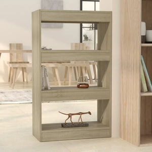 NNEVL Book Cabinet/Room Divider Sonoma Oak 60x30x103 cm Engineered Wood