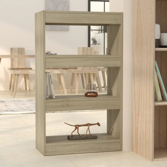 NNEVL Book Cabinet/Room Divider Sonoma Oak 60x30x103 cm Engineered Wood