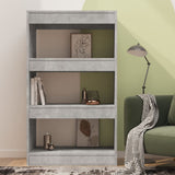 NNEVL Book Cabinet/Room Divider Concrete Grey 60x30x103 cm Engineered Wood