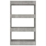 NNEVL Book Cabinet/Room Divider Concrete Grey 60x30x103 cm Engineered Wood
