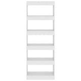 NNEVL Book Cabinet/Room Divider White 60x30x166 cm Engineered Wood
