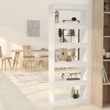 NNEVL Book Cabinet/Room Divider White 60x30x166 cm Engineered Wood