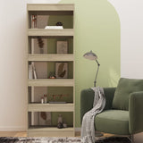 NNEVL Book Cabinet/Room Divider Sonoma Oak 60x30x166 cm Engineered Wood