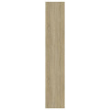 NNEVL Book Cabinet/Room Divider Sonoma Oak 60x30x166 cm Engineered Wood