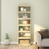 NNEVL Book Cabinet/Room Divider Sonoma Oak 60x30x198 cm