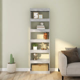 NNEVL Book Cabinet/Room Divider Concrete Grey 60x30x198 cm