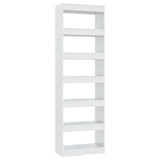NNEVL Book Cabinet/Room Divider High Gloss White 60x30x198 cm