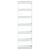 NNEVL Book Cabinet/Room Divider High Gloss White 60x30x198 cm