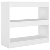 NNEVL Book Cabinet/Room Divider White 80x30x72 cm