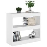 NNEVL Book Cabinet/Room Divider White 80x30x72 cm