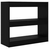 NNEVL Book Cabinet/Room Divider Black 80x30x72 cm