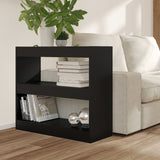 NNEVL Book Cabinet/Room Divider Black 80x30x72 cm
