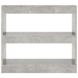 NNEVL Book Cabinet/Room Divider Concrete Grey 80x30x72 cm