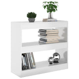 NNEVL Book Cabinet/Room Divider High Gloss White 80x30x72 cm
