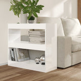 NNEVL Book Cabinet/Room Divider High Gloss White 80x30x72 cm