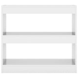 NNEVL Book Cabinet/Room Divider High Gloss White 80x30x72 cm