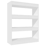 NNEVL Book Cabinet/Room Divider White 80x30x103 cm Engineered wood