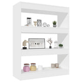 NNEVL Book Cabinet/Room Divider White 80x30x103 cm Engineered wood