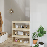 NNEVL Book Cabinet/Room Divider Sonoma Oak 80x30x103 cm Engineered wood