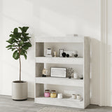 NNEVL Book Cabinet/Room Divider Concrete Grey 80x30x103 cm Engineered wood