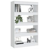 NNEVL Book Cabinet/Room Divider White 80x30x135 cm Engineered Wood