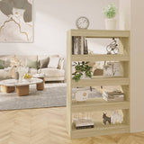 NNEVL Book Cabinet/Room Divider Sonoma Oak 80x30x135 cm Engineered Wood