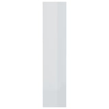 NNEVL Book Cabinet/Room Divider High Gloss White 80x30x135 cm Engineered Wood