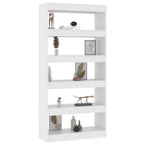 NNEVL Book Cabinet/Room Divider White 80x30x166 cm Engineered Wood