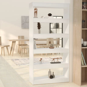 NNEVL Book Cabinet/Room Divider White 80x30x166 cm Engineered Wood