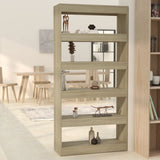 NNEVL Book Cabinet/Room Divider Sonoma Oak 80x30x166 cm Engineered Wood