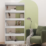 NNEVL Book Cabinet/Room Divider High Gloss White 80x30x166 cm Engineered Wood