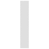 NNEVL Book Cabinet/Room Divider High Gloss White 80x30x166 cm Engineered Wood