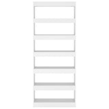 NNEVL Book Cabinet/Room Divider White 80x30x198 cm Engineered Wood