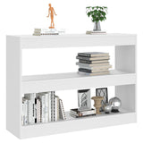 NNEVL Book Cabinet/Room Divider White 100x30x72 cm