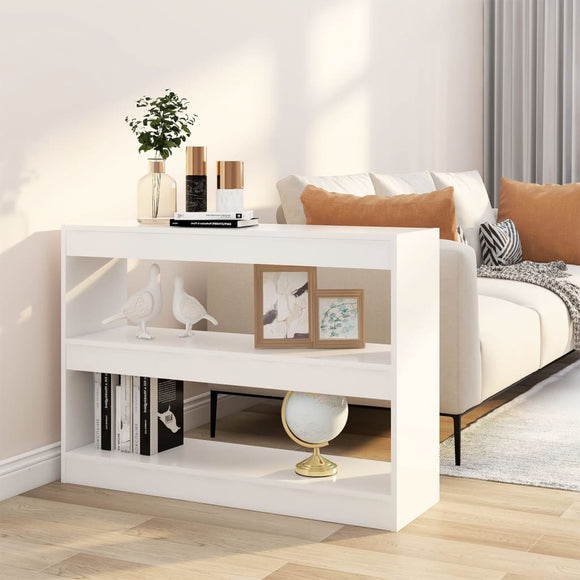 NNEVL Book Cabinet/Room Divider White 100x30x72 cm