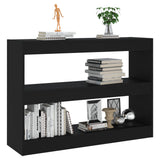 NNEVL Book Cabinet/Room Divider Black 100x30x72 cm