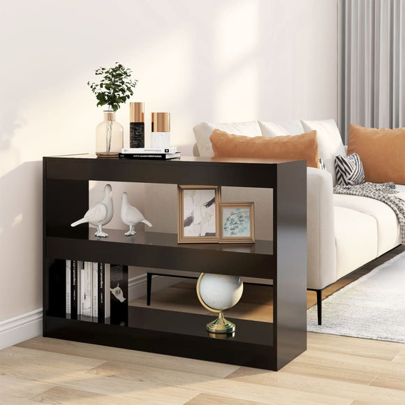 NNEVL Book Cabinet/Room Divider Black 100x30x72 cm