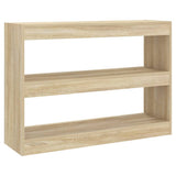 NNEVL Book Cabinet/Room Divider Sonoma Oak 100x30x72 cm