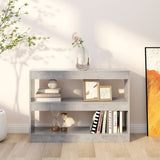 NNEVL Book Cabinet/Room Divider Concrete Grey 100x30x72 cm