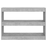 NNEVL Book Cabinet/Room Divider Concrete Grey 100x30x72 cm